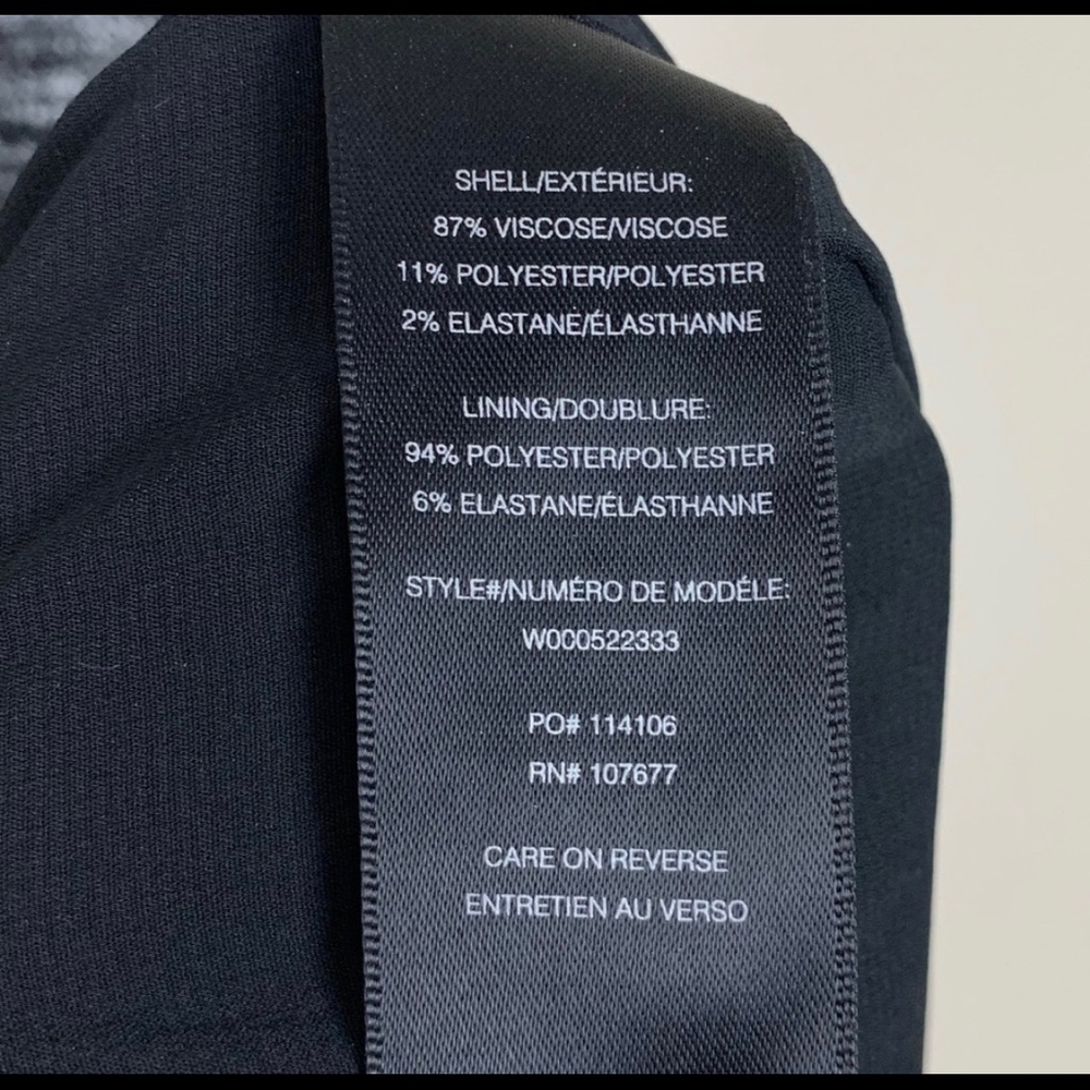 Alice + Olivia Employed V Neck Faux Wrap Dress 8 - Picture 5 of 5